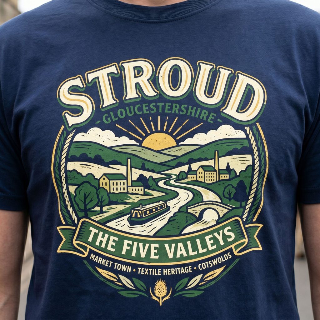 Cool Cotswolds Stroud T Shirt Design